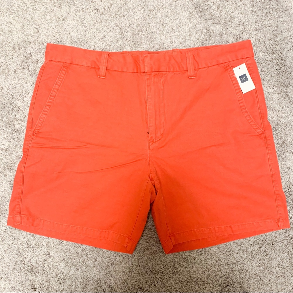Gap Bright Red Chino “Kennedy” Shorts